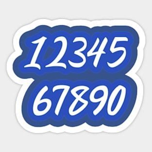 1234567890 Sticker